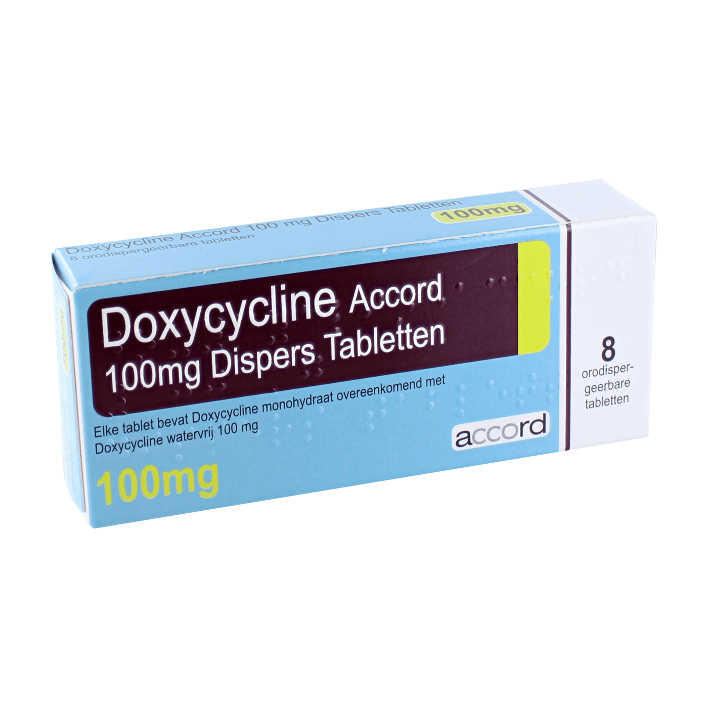 Doxycycline Accord Disper Tablet 100mg 8 st