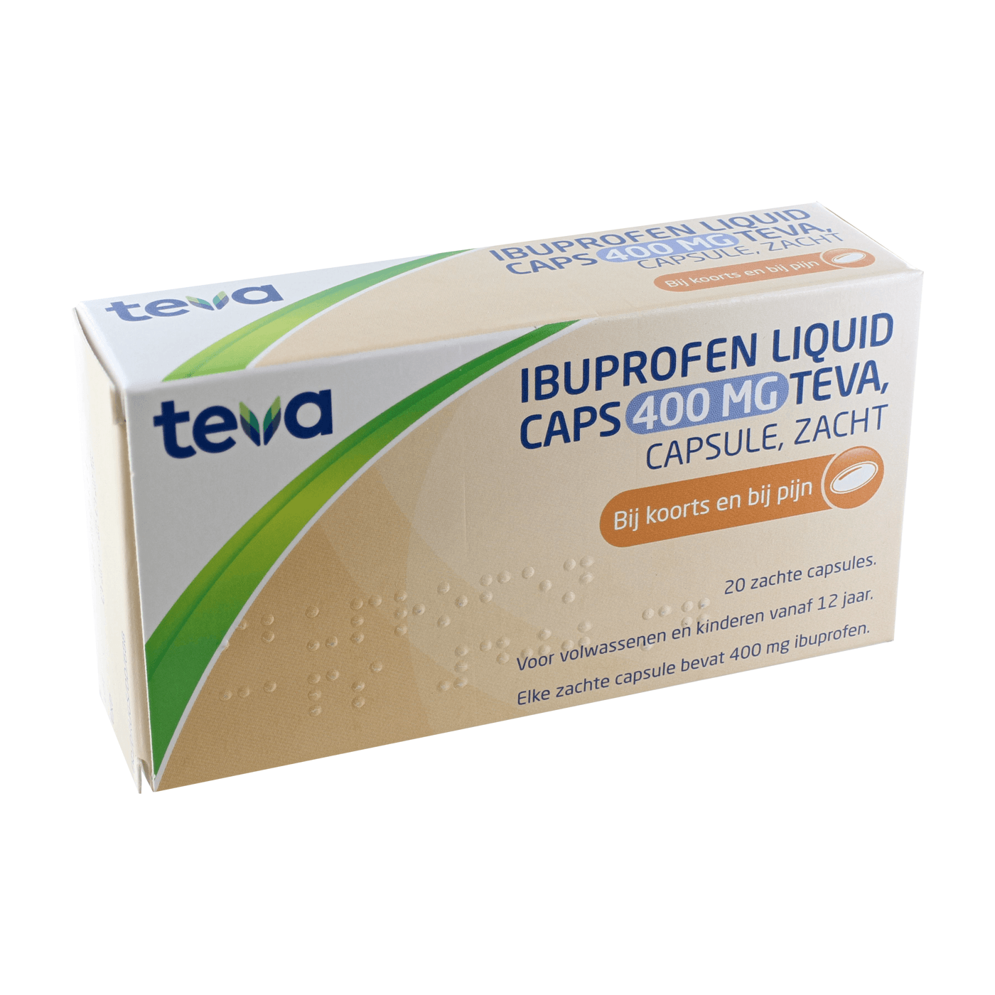 Ibuprofen Teva Liquid Capsule 400mg 20 st