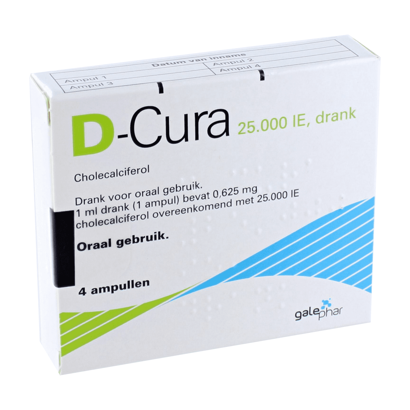 D-Cura 25.000 Einheiten 4 Ampullen