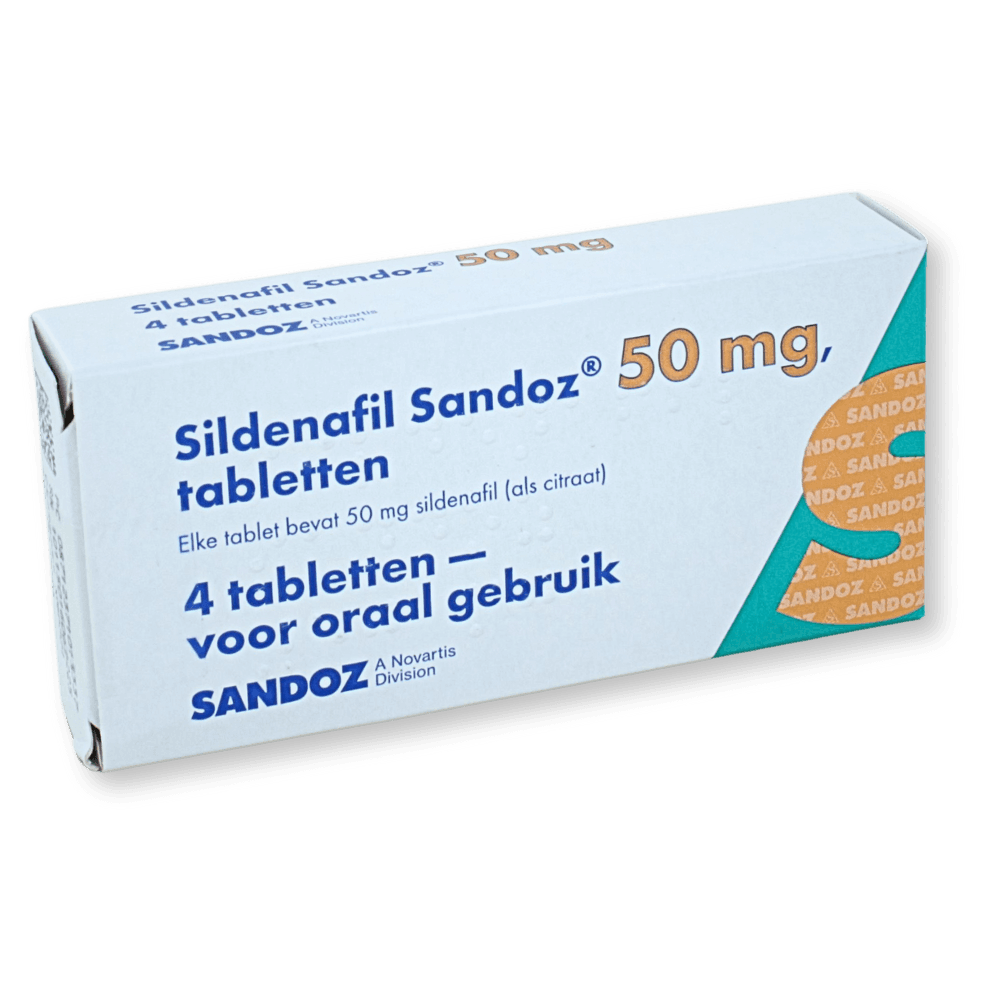 Sildenafil Sandoz 50mg 4 tabletten