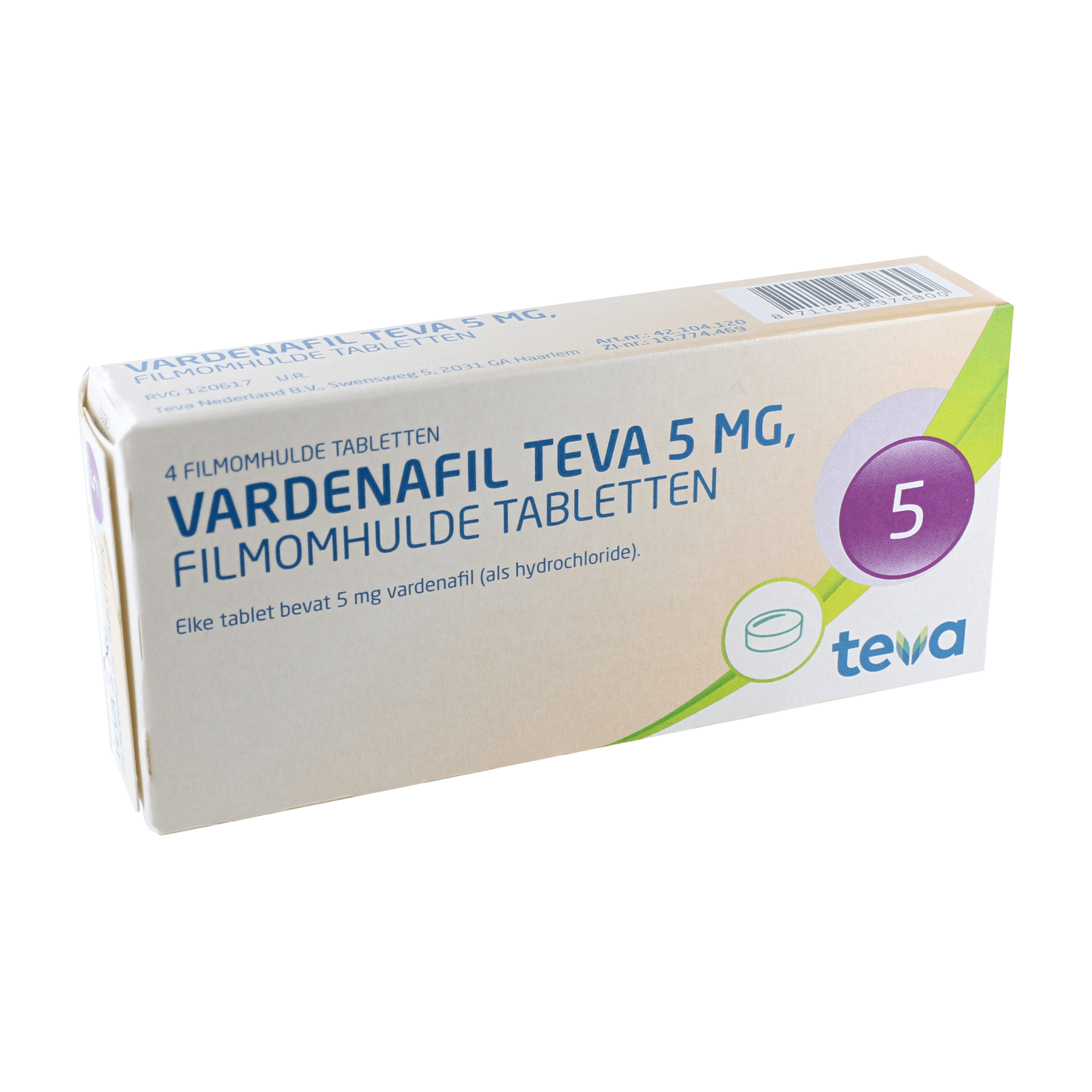 Vardenafil Teva 5mg 4tb