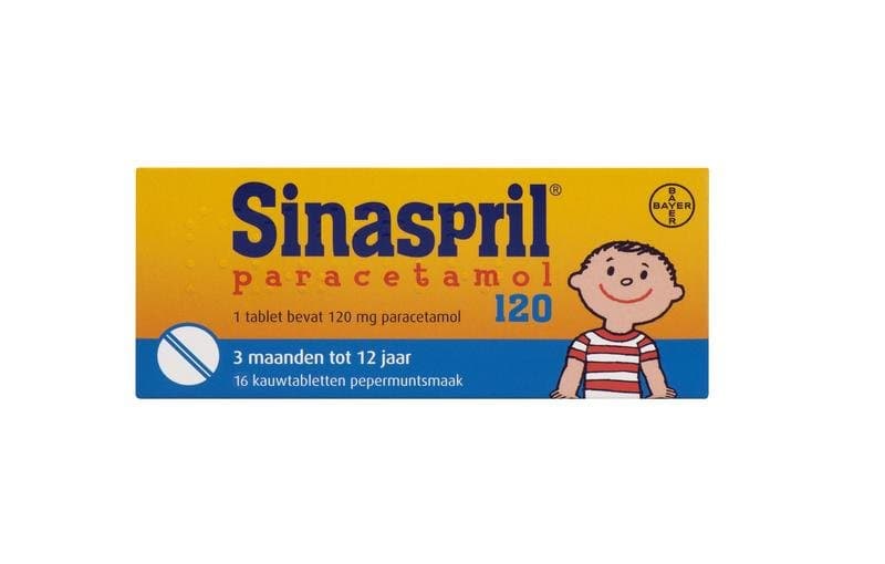 Sinaspril Paracetamol 120mg 16tb