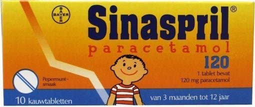 Sinaspril Paracetamol 120mg 10tb