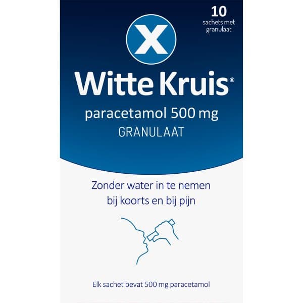 Witte Kruis Paracetamol 500 mg granulaat 10sach
