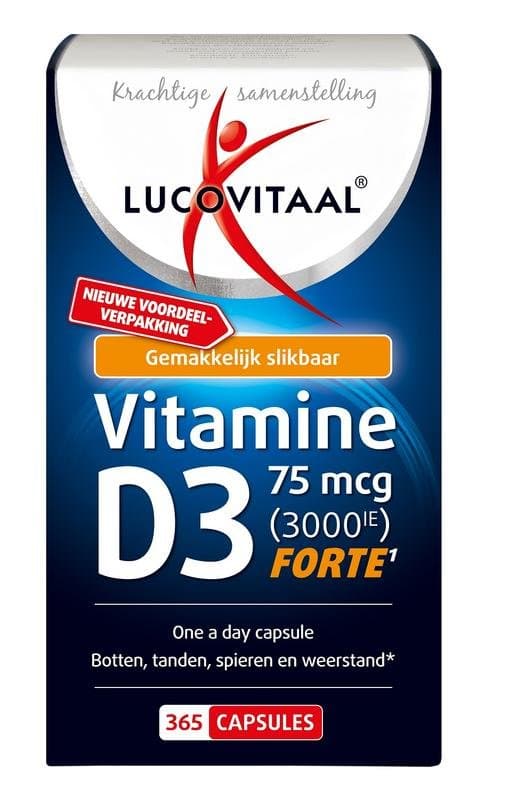 Lucovitaal Vitamin D3 75mcg 3000IE 365ca