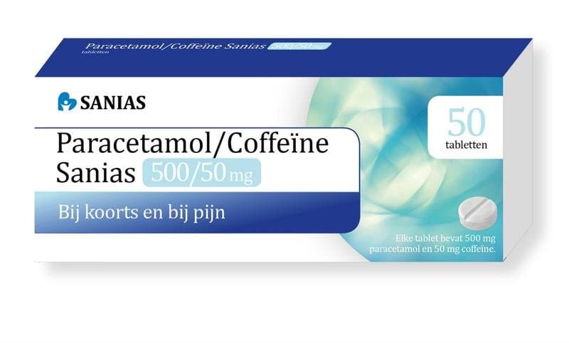 Sanias Paracetamol coffeine 500/50mg 50tb